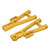 2Pcs Front Rear Lower Swing Arms Aluminum Alloy Lower Suspension Arm for JLB 1/10 Car Truck SeriesGold