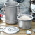 Portable 304 Stainless Steel Camping Cooking Pot Large Capacity Multi-functional Steaming Pot with Removable Handle
