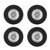 RC Car Rubber Tires Plastic Hub RC Wheel Rim and Tires for WPL D12mini Upgrade Part