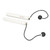 Dual Use Skipping Rope Intelligent Counting Weighted Cordless Jumping Household Fitness Skipping Steel Wire Rope White