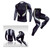 Men Tight Fitness Suit Quick Drying 2 Piece Breathable Workout Suit with Gel Pad for Exercise Training TK174 Suit M