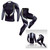 Men Tight Fitness Suit Quick Drying 2 Piece Breathable Workout Suit with Gel Pad for Exercise Training TK174 Suit M