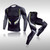 Men Tight Fitness Suit Quick Drying 2 Piece Breathable Workout Suit with Gel Pad for Exercise Training TK174 Suit M