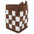 Felt Bicycle Basket Felt Cloth Foldable Detachable Brown and White Bicycle Front Hanging Basket for Bike