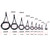 90pcs Fishing Rod Repair Kit Fishing Rod Guides Rings Tips Fishing Accessories
