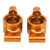 2Pcs Aluminum Alloy Rear Axle Cup High Strength RC Accessories for LC Racing PTG‑2 1/10 RC CarGold