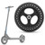 Black Rubber 8 Inch Electric Scooter Tire Explosion Proof Shock Absorption Tyre Accessory(Explosion Proof Tire Hub )