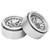 2pcs RC Beadlock Wheel Rims 10 Holes 1/10 RC Car Aluminum Alloy Wheel Hubs for Axial SCX10 90046 for Traxxas TRX4 D90 for RedcatSilver