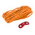 Reflective Guyline Tent Rope Thickened Windproof Camping Cord with Aluminium Alloy Wind Rope Buckle for Outdoor Camping Orange