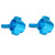 2pcs Steering Blocks Aluminum Alloy Colorful RC Axle Carriers for Tamiya CC01 1/10 Remote Control CarBlue