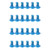 ZTTO 24PCS Alloy Steel Bicycle Brake Rotor Bolts Mountain Bike M5x10mm Disc T25 ScrewBlue