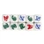 10pcs 14MM White Dice Set Plastic Rounded Dice Cubes Filled With Animal Fish Shrimp Crab For Board Games