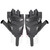 BOODUN Pair of Half Finger Cycling Gloves Non-Slip Breathable Hands Protect for Outdoor Sports Fitness(Black Red M)