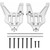 2pcs Lower Control Arms Aluminum Alloy Front Lower Left Right Control Arms Balls with Screws Pins for 1/7 RC CarsSilver