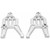 2pcs Lower Control Arms Aluminum Alloy Front Lower Left Right Control Arms Balls with Screws Pins for 1/7 RC CarsSilver