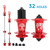 MTB Bike Hub Mountain Bike Bicycle Front & Rear Hub Set 32/36 Holes 6 Bearings with Quick Release