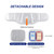 Breathable Lower Back Support Belt for Men Women Adjustable Lumbar Support Strap Back Brace for Work Office Sport