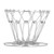 Folding Coffee Drip Rack Stainless Steel Handheld Coffee Filter Cup Holder for Outdoor Camping Silver