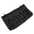 Pet Rabbit Fourhole Oxford Cloth Hay Bag Hanging Pouch Feeder Holder Feeding Container(black )