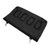 Pet Rabbit Fourhole Oxford Cloth Hay Bag Hanging Pouch Feeder Holder Feeding Container(black )