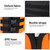 Child Life Vest Children Safety Jacket with Whistle for Swimming Boating Rafting(Orange)