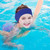 Stretchable Swimming Headband Flexible Durable Neoprene Ear Protective Swimmer Headband L Size Dark Blue