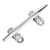 Boat Cleat Open Base Heavy Duty 316 Stainless Steel Boat Dock Cleats with Installation Screws for Marine Boat Dock Deck SS316‑4 Inch