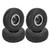 4PCS 1/10 Rubber Remote Control Car Hub Tire Set for Traxxas Trx4/HSP/Tamiya Axial SCX10 D90Silver