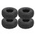4PCS 1/10 Rubber Remote Control Car Hub Tire Set for Traxxas Trx4/HSP/Tamiya Axial SCX10 D90Silver
