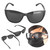 A572 Metal Classic Stylish Women UV Protection Outdoor Driving Polarized Sunglasses with Sun Glasses Zipper BoxBlack