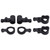 2 Sets RC Steering Knuckle Kit Black Plastic for WLtoys 144001 144010 1/14 RC Car Model