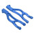 2PCS RC Swing Arms Aluminium Alloy High Temperature Resistant RC Front Upper Suspension Arm for Outcast 8S Blue