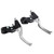 1 Pair Aluminium Mountain Bike Bicycle Cycling Brake Clutch Level Handles 4 Colors(Silver)