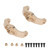 2Pcs Caster Blocks C Hubs Gold Color Rustproof Brass Accurate Stable RC Crawler C Hubs with Screw for Traxxas 1/18 TRX4M