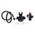 Scuba Diving Universal Valve Diving Breathing Valve 3/8‑24UNF Medium Pressure Tube Secondary Valves for Underwater Breathe Training