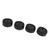 4pcs Beadlock Wheel Rim 1.9inch Carbon Fibre Sealed Hexagonal Beadlock Wheel Hub for 1/10 RC Crawler Car Black