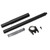 Alloy Center Driveshaft Support Set Aluminum Upgrade Parts Replacement for ARRMA 1/10 RC Car Accessories Black