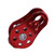 Fixed Micro Pulley Aluminum Alloy Polishing High Strength Lightweight for Climbing Aloft Work Rappelling Red Free Size