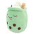 Cute Stuffed Milk Tea Cup Pillow Soft Cotton Bubble Milk Tea Plush Hugging Doll Toy for Home Green