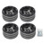 4pcs CNC Aluminum Alloy RC Wheel Hub for 1/10 RC Crawler 1.9 Inch RC Wheel Hub Replacement Titanium