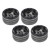 4pcs CNC Aluminum Alloy RC Wheel Hub for 1/10 RC Crawler 1.9 Inch RC Wheel Hub Replacement Titanium