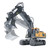 RC Excavator 1/20 2.4GHz 11CH RC Construction Truck Engineering Vehicles Educational Toys for Kids with Light Music 2 Battery