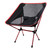 Outdoor Folding Beach Chair Portable Mesh Back Aluminum Alloy Rack Camping Chair for Fishing Red