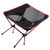 Outdoor Folding Beach Chair Portable Mesh Back Aluminum Alloy Rack Camping Chair for Fishing Red