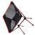 Outdoor Folding Beach Chair Portable Mesh Back Aluminum Alloy Rack Camping Chair for Fishing Red