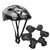 7pcs Adult Roller Skating Protection Gear Set Knee Pads Elbow Pads Gloves Helmet(Black Adult)