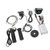 Electric Bike Conversion Kit 17A Sine Wave Controller LCD7U Panel 10B Power Assist Sensor 20X Throttle Grip Headlight Kit for 36V 48V 250W 350W Motor