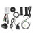 Electric Bike Conversion Kit 17A Sine Wave Controller LCD7U Panel 10B Power Assist Sensor 20X Throttle Grip Headlight Kit for 36V 48V 250W 350W Motor