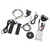 Electric Bike Conversion Kit 17A Sine Wave Controller LCD7U Panel 10B Power Assist Sensor 20X Throttle Grip Headlight Kit for 36V 48V 250W 350W Motor