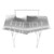 Folding Camping Barbecue Rack Rust Proof Light Portable Stainless Steel Barbecue Grill for Outdoor Outings Hiking Courtyard